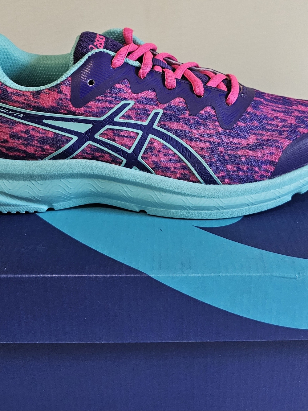 ASICS Women’s Gel-Running Shoe - Pink/Purple/Turquoise W5